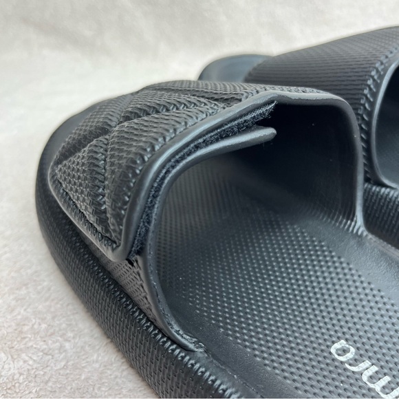 Puffy Comfort Cloud Pool Slides Sandals-Black-Womens 5.5-Casual-Beach-Lounge-NEW - Picture 8 of 10